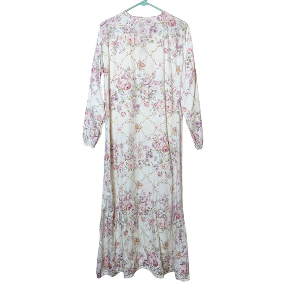 Floral Long Sleeve Midi Dress - Picture 1 of 9